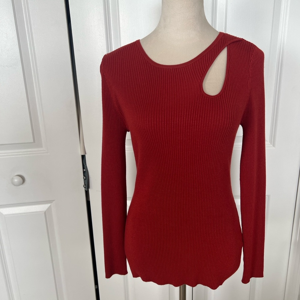 INC Knit Keyhole Sweater
